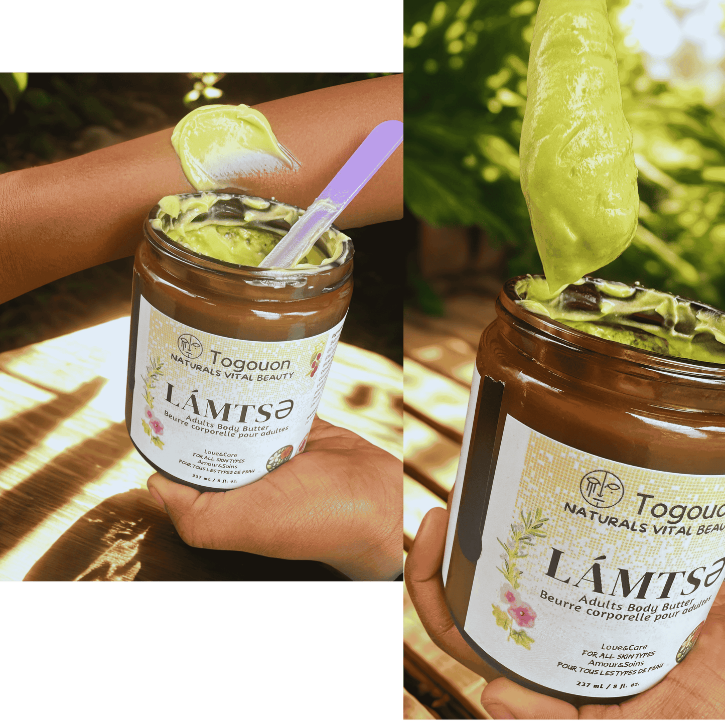 LÁMTSƏ, Crafted with nutrient-dense butters, skin-repairing
botanical extracts, and fast-absorbing oils, this indulgent formula leaves
skin silky-soft, firm, and revitalized.