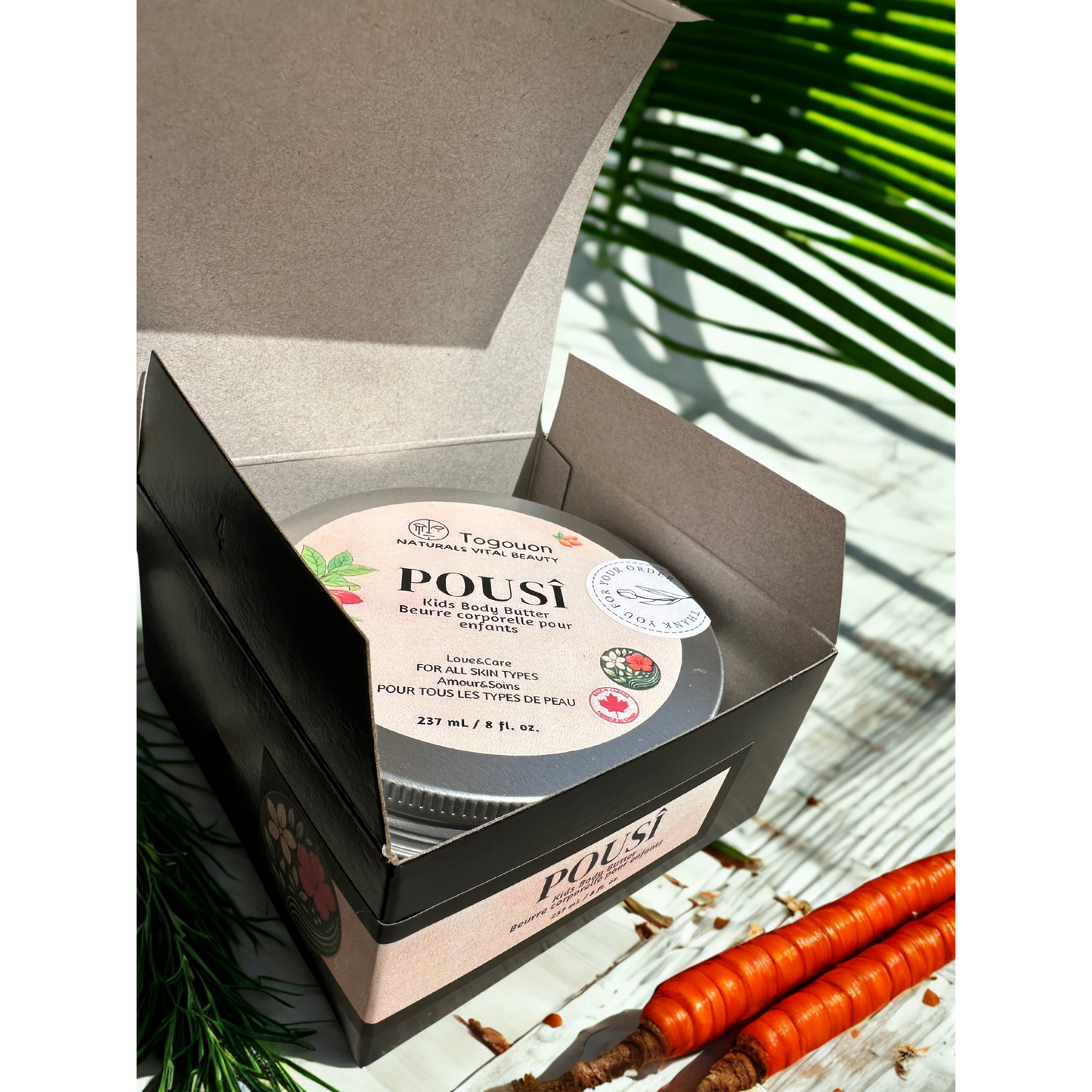 Natural moisturizer for sensitive baby skin