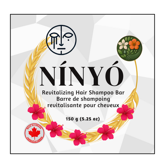 Natural shampoo bar in eco pack