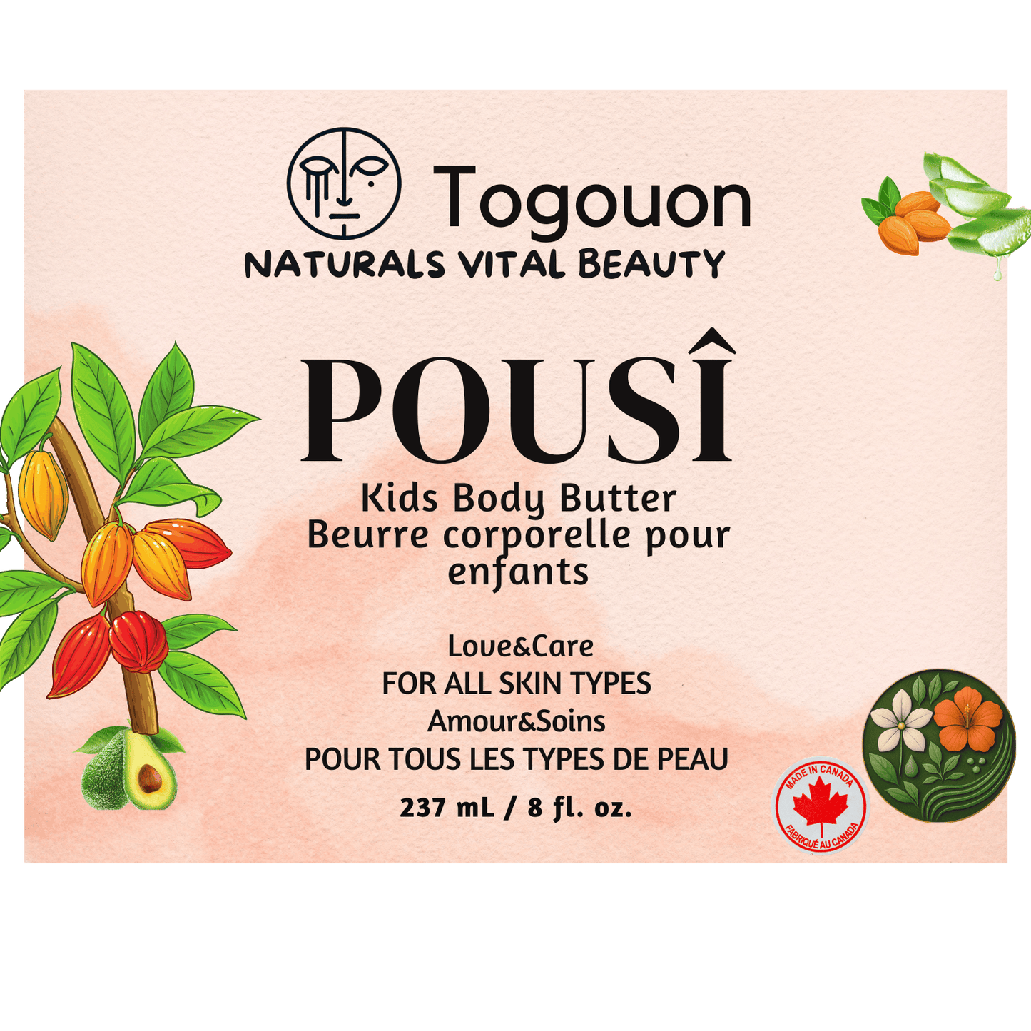 POUSI (POUSÎ) – Kids Body Butter with Gentle Natural Oils